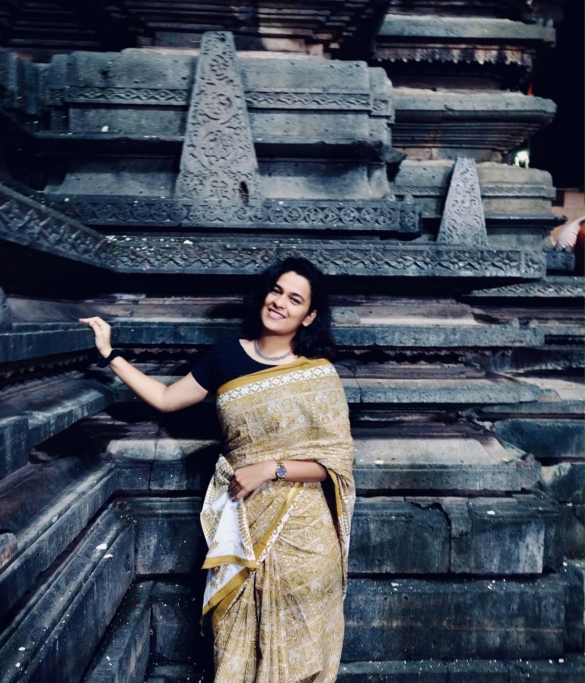 Snehal Warekar during fieldwork